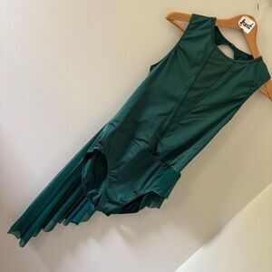 Balera Emerald Forest Green Lyrical Dance Recital Costume sz XLA style# D12370